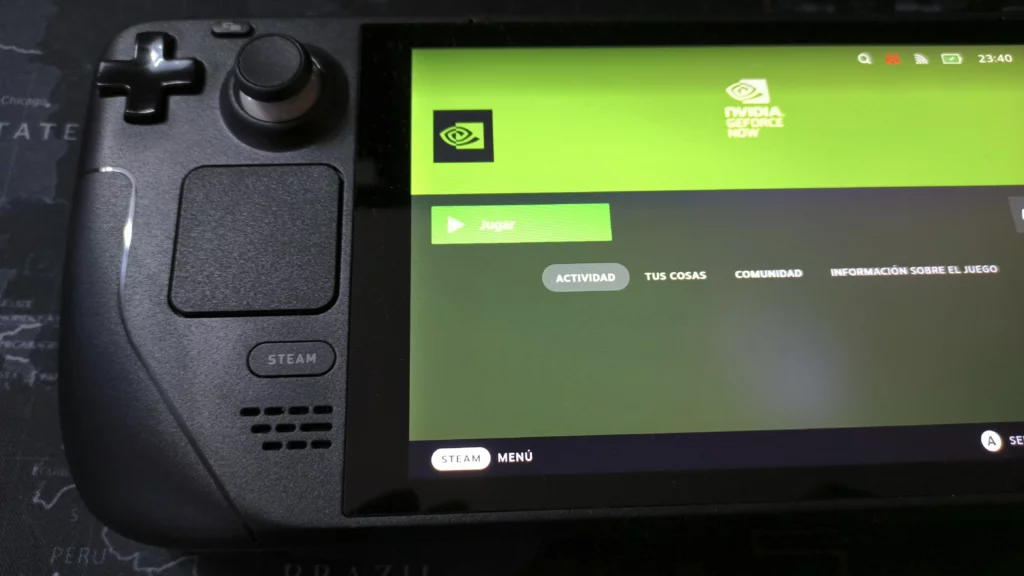 Jugar a GeForce Now desde la Steam Deck