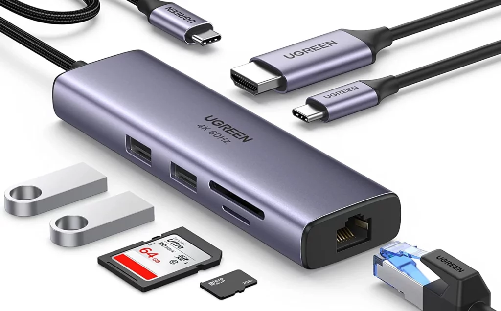 Concentrador puertos USB para Steam Deck