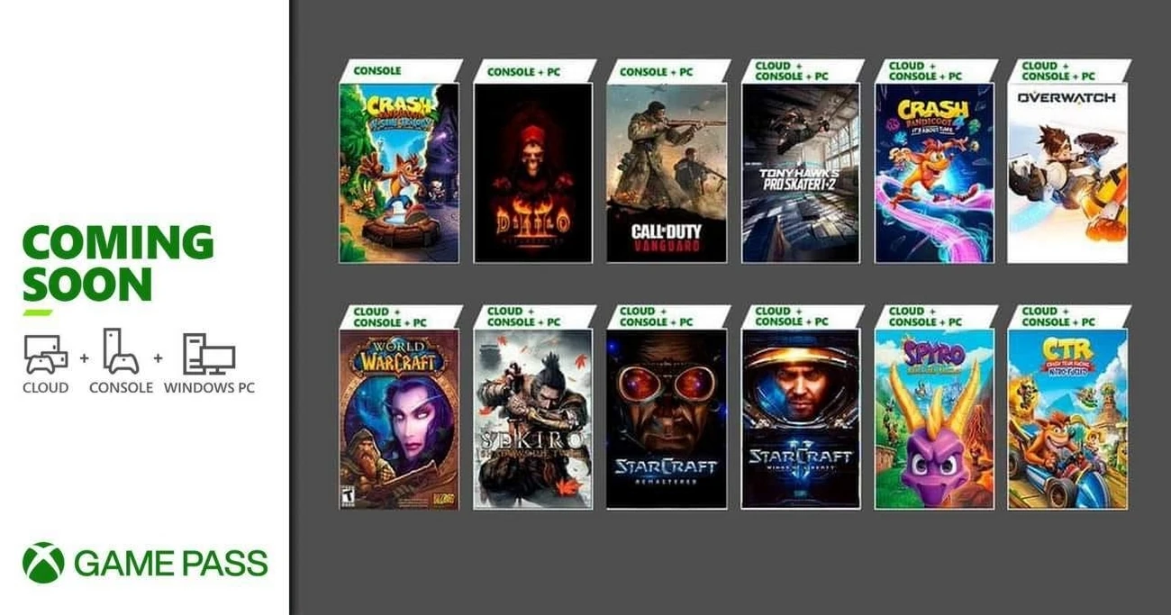 Juegos de Activision Blizzard que llegarán a Game Pass