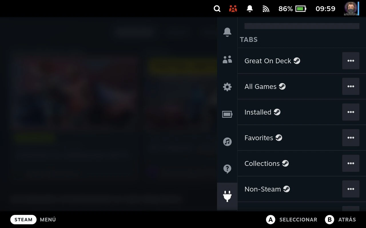 TabMaster: Cambiar pestañas de Steam