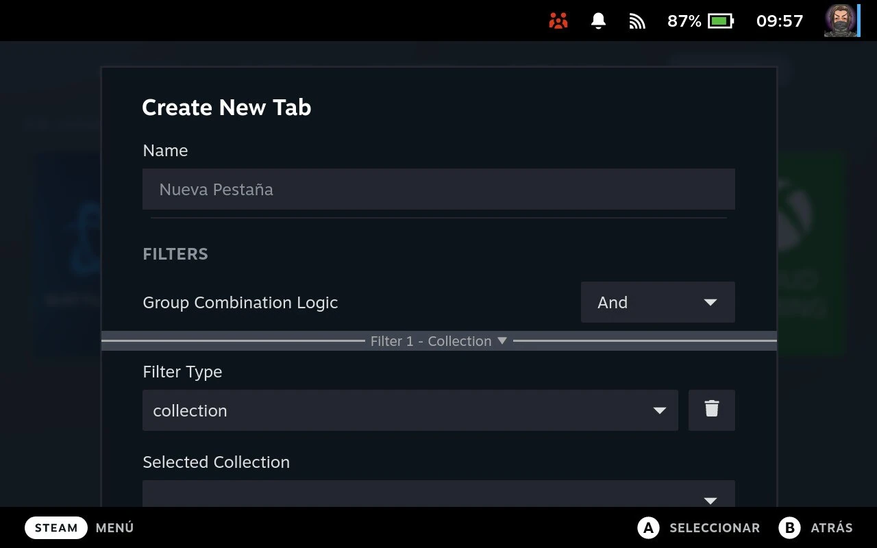 TabMaster: Crear nueva pestaña
