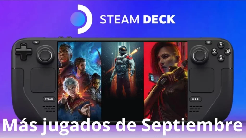 Juegos más jugados en Steam Deck en Septiembre