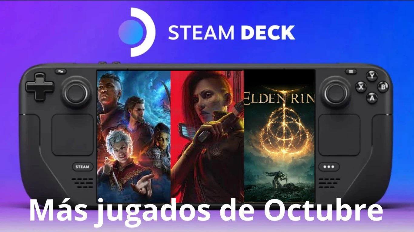Juegos más jugados en Steam Deck en Octubre