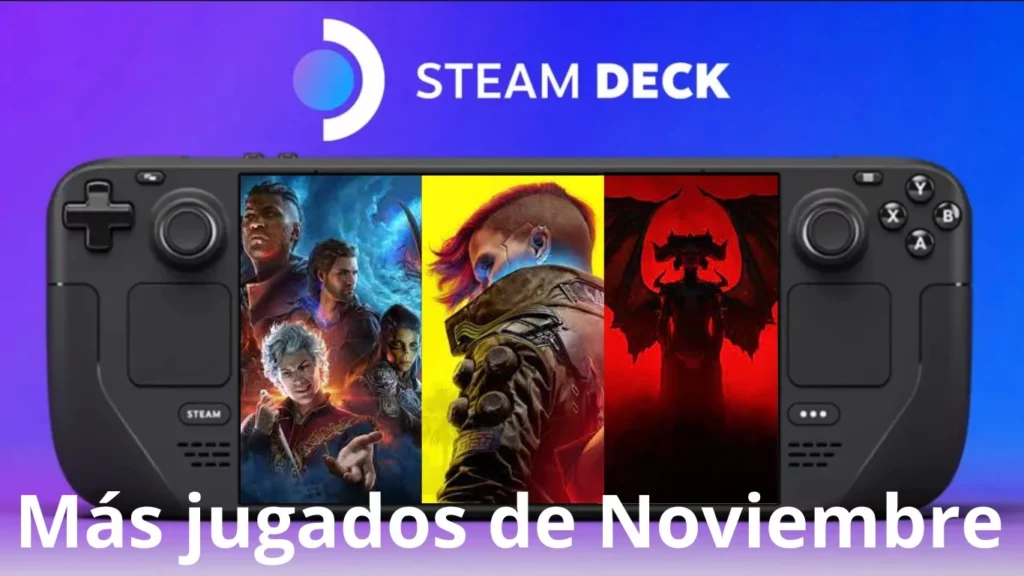 Más jugados en Steam Deck en Noviembre